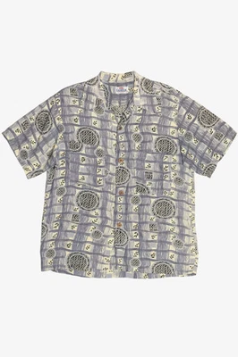 Rare Vintage Hawaiian Shirt With Loop Collar Campus Hand Washable 40/50s - Image 1 of 4