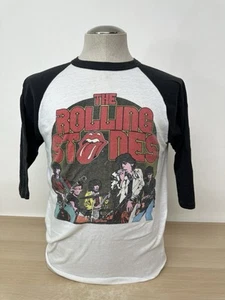Vintage 80s The Rolling Stones Raglan Baseball T-Shirt 1980? Concert Mens Size L - Bild 1 von 13