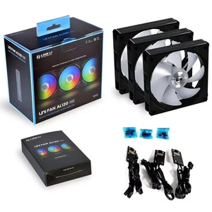 Lian-Li UNI FAN AL120 120mm ARGB Wentylator stokrotki - Czarny (otwarta skrzynka) - DARMOWA WYSYŁKA - Zdjęcie 1 z 1