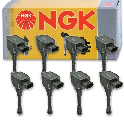 8 pc NGK 48764 U5147 Ignition Coils for UF659 UF-659 IGC0084 IC762 GN10614 yl - Image 1 of 4