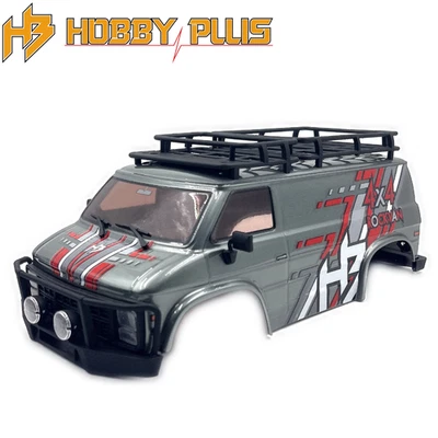 Hobby Plus HBP240535 Finished Body For Rock Van V2 Gray RC Car Truck 1/18 Part - Image 1 of 2