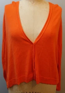 XXL OLD NAVY Button Front Orange Long Sleeve Cardigan Sweater - Picture 1 of 4