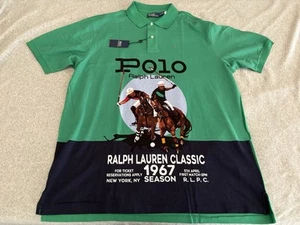 Polo Ralph Lauren Green Short Sleeve Shirt 1967 RLPC Pony Mens 3XLT NWT $188 - Picture 1 of 6