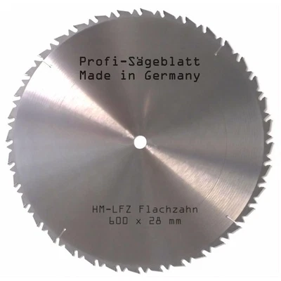 HM Sägeblatt LFZ 600 x 28 mm Kreissägeblatt Hartmetall Brennholzsägeblatt Widea - Bild 1 von 4