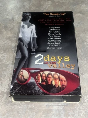 2 Days In The Valley VHS Jeff Daniels Charlize Theron James Spader Cult *TESTED* - Image 1 of 4