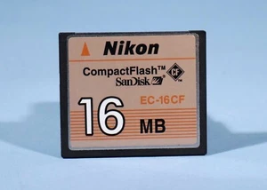 Nikon CompactFlash 16MB CF Type-I Memory Card EC-16CF * Working & Excellent - Picture 1 of 1