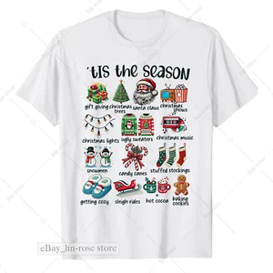 Tis The Season Matching Family Christmas Music Show X-mas Party Funny T-Shirt - Picture 1 of 5