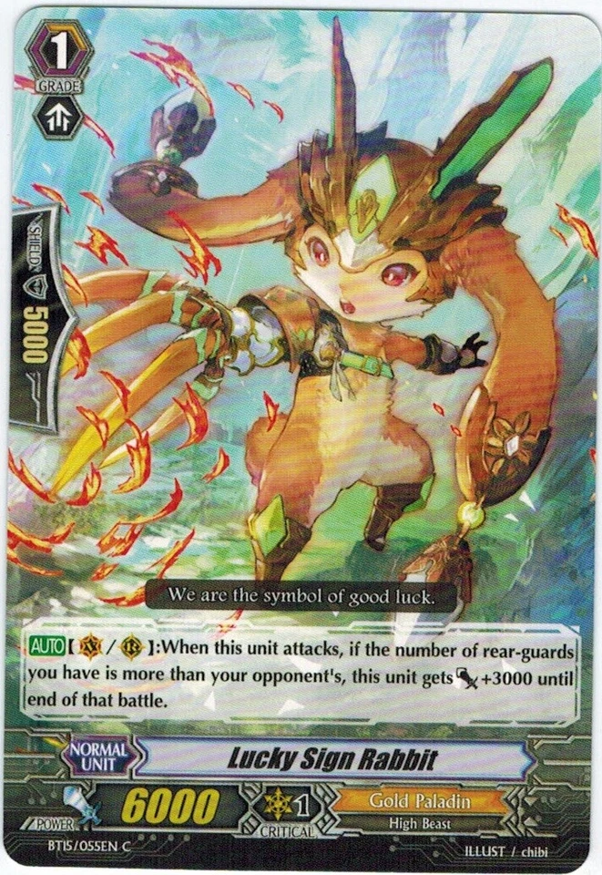 4 x Lucky Sign Rabbit - BT15/055EN - C Near Mint / Mint, English - Image 1 of 1