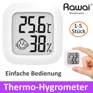 Thermometer Mini Hygrometer digital Temperatur Luftfeuchte Thermo Hygro klein Gu - Bild 1 von 8