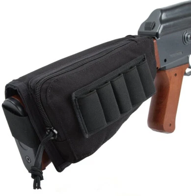 Tactical Buttstock Shotgun Rifle Shell Holder for Cheek Rest Ammo Holder Pouch - Image 1 of 4