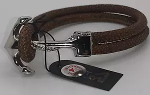 Bracciale stile surf marrone acqua barca ancoraggio gancio chiusura 657517 - Foto 1 di 2
