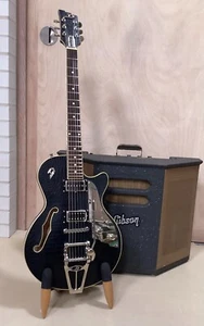Duesenberg Starplayer TV Semi Hollow Guitar in Outlaw Black - Picture 1 of 6