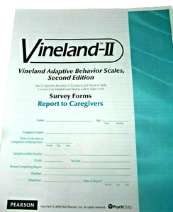 Vineland-II Survey Form Report to Caregivers - Picture 1 of 1