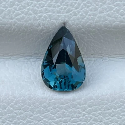 1.10 Cts Natural Blue Spinel Pear Cut Loose Gemstone Lovely Jewelry Ring Gift - Image 1 of 4