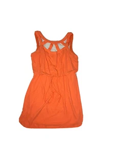 Clearance New Bisou by Michele Bohbot Women’s Size 14 Orange Strappy Midi Dress - Picture 1 of 9