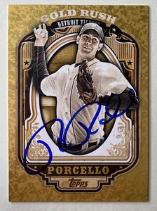 Rick Porcello Signed Topps #02 2012 Card Detroit Tigers Auto MLB RAD - Picture 1 of 1