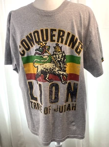 T-shirt Zion Root Wear Nigeria calcio tribù leone di giuda grigia taglia large - Foto 1 di 11