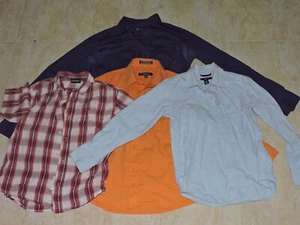 Boys’ Button-Down Shirt Bundle, Lot of 4, Casual & Dress Shirts, Mixed Colors - Picture 1 of 10