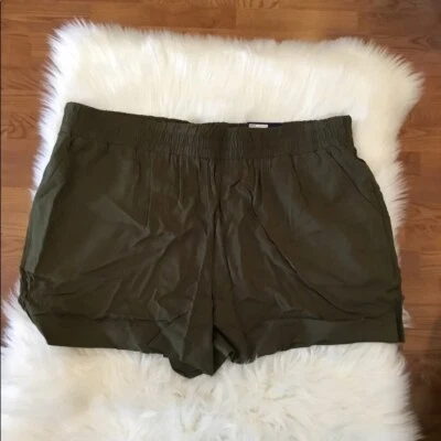 Apt 9 XXL Oliva tiro medio Challis Shorts Nuevo con etiquetas Bolsillos delanteros Cintura elástica Foto 1 de 4