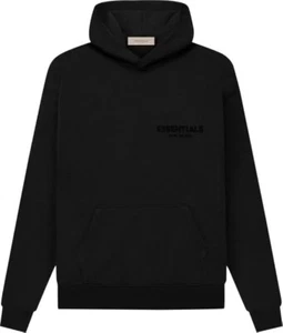 Fear Of God Essentials Hoodie Black Size LARGE - Picture 1 of 2