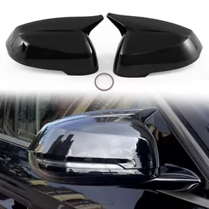For BMW X1 U11 U12 2023 2024 Black Car Side Rear View Door Mirror Cap Cover Trim - Picture 1 of 14