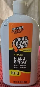 32oz Refill Dead Down Wind Evolve Field Spray Unscented Clothing Skin Odor Hunt - Picture 1 of 2