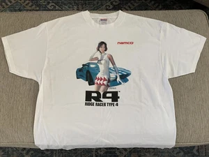 R4 RIDGE RACER TYPE 4 T-Shirt VTG Namco PROMO 1998 Reiko Nagase PS1 PlayStation - Picture 1 of 24