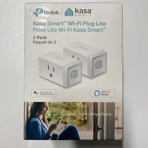 TP-Link HS105 White Outlet Work Kasa Smart Wi-Fi Plug Lite 2-Pack w/Alexa Google - Picture 1 of 8
