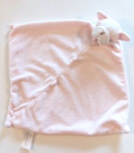 Angel Dear Pink White Puppy Dog Bulldog Baby Security Blanket Lovey 