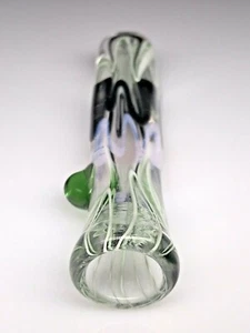 3” ONE HITTER USA TOBACCO CHILLUM BLOWN GLASS ART HAND PIPE BOWL SMOKING HEAVY - Picture 1 of 12