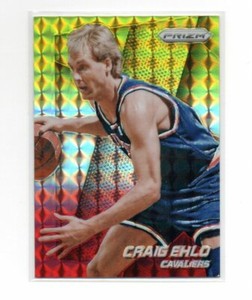 2014-15 Panini Prizm Yellow and Red Mosaic Prizm Basketball #249 Craig Ehlo