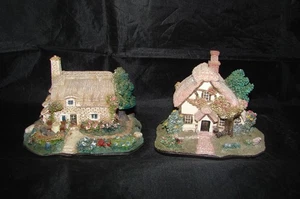 SET MIT 2 KLEINEN HÄUSERN LILIPUT LANE HARZMODELLE CHALET COTTAGE - Bild 1 von 9