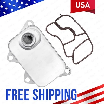 Engine Oil Cooler For AUDI A4 SEAT SKODA Octavia VW Passat 06J 117 021D Foto 1 de 4