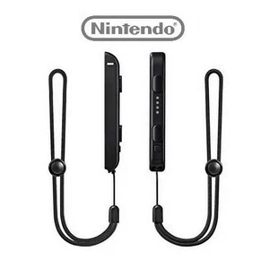 Official Nintendo Switch Wrist Straps Pair of 2 Genuine Joy Con Straps - Black - Picture 1 of 2