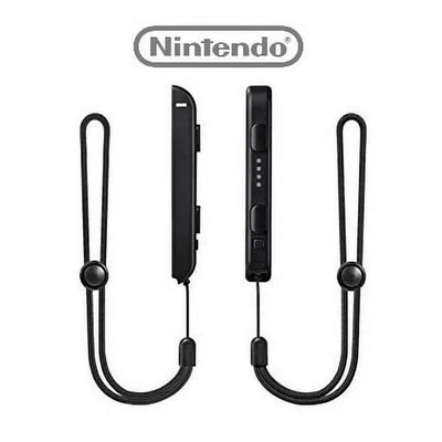 Official Nintendo Switch Wrist Straps Pair of 2 Genuine Joy Con Straps - Black - Image 1 of 2
