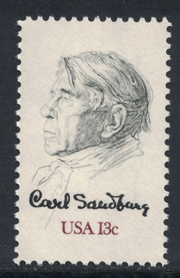 Scott 1731- Carl Sandburg, Poet- MNH 13c 1978- unused mint stamp - Image 1 of 1