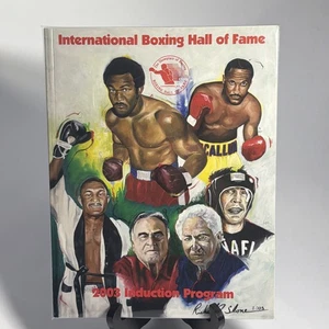 IBHOF 2003 INDUCTION PROGRAM INTERNATIONAL BOXING HALL OF FAME NM Magazine Slone - Picture 1 of 6