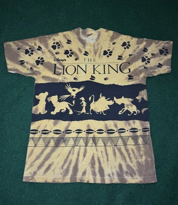 Camiseta De Colección Años 90 RARA Rey León LOCO Estampado Completo Aop Disney GRAIL Osfa Foto 1 de 4