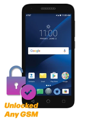 Unlocked Any GSM Alcatel idealXCITE 4G LTE Smartphone 5" FWVGA 8GB New FAST SHIP - Image 1 of 4