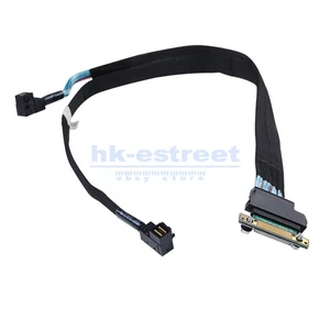 Dell R630 SAS Cable 1x PERC SAS 2x SFF-8643 Angle 0K43RY K43RY - Picture 1 of 7
