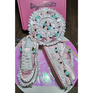 Dolls Kill Sugar Thrillz Just Desserts Plateau Sneaker Kuchen Umhängetasche Set - Bild 1 von 7