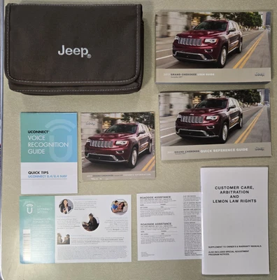 Jeep Grand Cherokee 2017 guía del usuario, suplementos manuales del propietario, soporte de mezclilla Foto 1 de 4