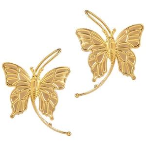 Butterfly Ear Cuff Ear Hanging Earring Punk Style Ear Bone Clip Fairy Ear - Picture 1 of 12