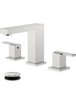 Kenes poliertes Chrom breite 2-Griff Badezimmer Wasserhahn 8" 3-Loch Kit KE-9050-P - Bild 1 von 8