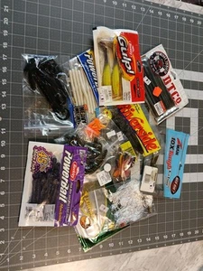 Fishing Lure Lot #40 riverside berkley bass pro frog worm twister white green - Picture 1 of 8