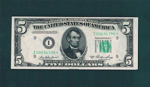 $5.00 1950A Federal Reserve Scarce(KEY to SERIES)Minneapolis STAR~Choice&EPQ.!! - Picture 1 of 1