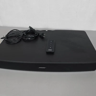 Sistema de som Bose Solo TV modelo 410376 preto com cabo de alimentação e trabalho remoto - Imagem 1 de 4
