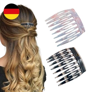 2 Pcs French Comb Haarkamm Zum Stecken Mini Haarspangen Set Französische Seitenk - Bild 1 von 6