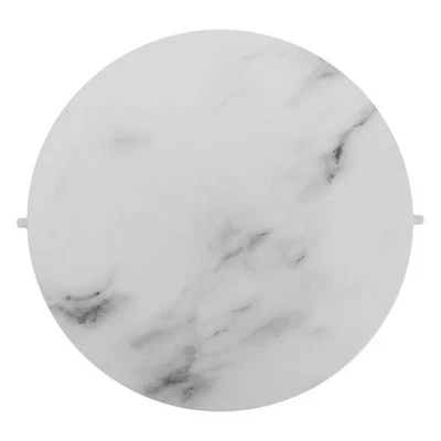  Marble Pattern Trash Can Lid Replacement Plastic Garbage Can Cover Waste Bin - Image 1 of 4