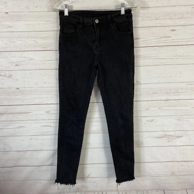 Pantalones de mezclilla Brandy Melville J. Galt Shanghai tiro alto talla mediana negros 26x27 Foto 1 de 4